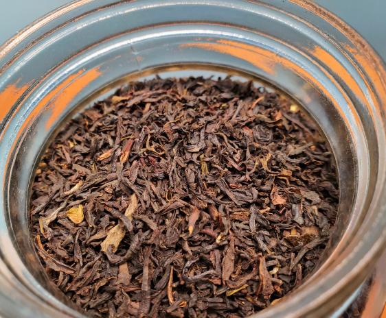 Dry tea close-up.