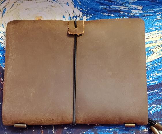 Generic B6 Traveler's style notebook. The inspiration: a generic Traveler's Notebook